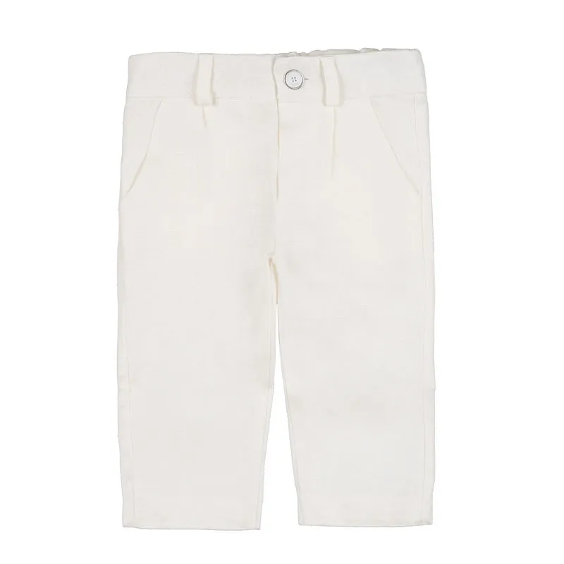 nanan-pantaloni-in-lino-panna-bimbo image 1