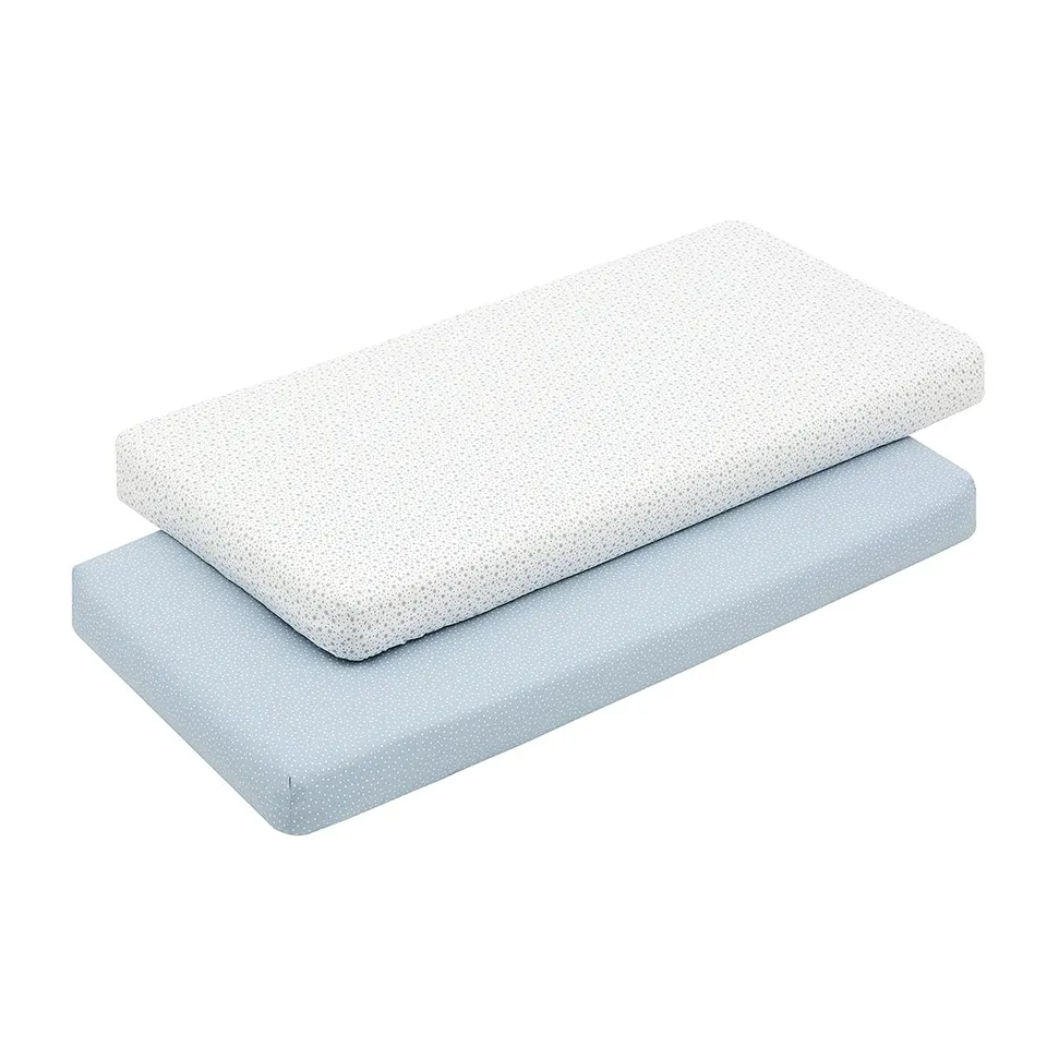 cambrass-forest-azzurro-lenzuolo-con-angoli-culla-60-60x120-cm-pack-2 image 1