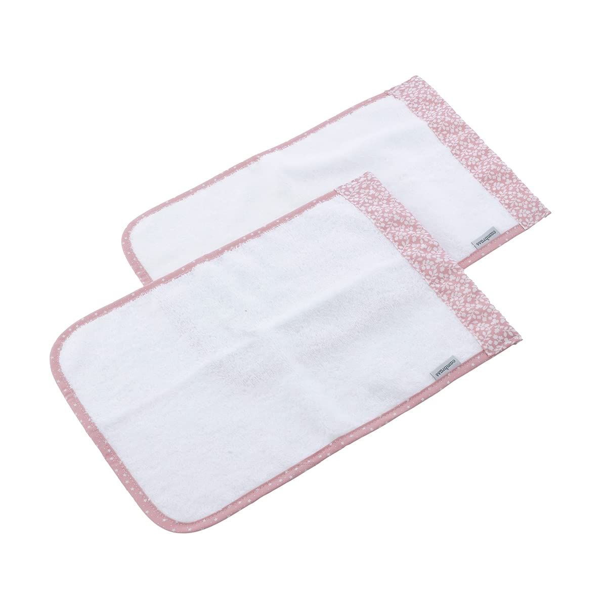 cambrass-forest-rosa-set-2-bavaglini-spugna-tencel-25x35-cm image 2