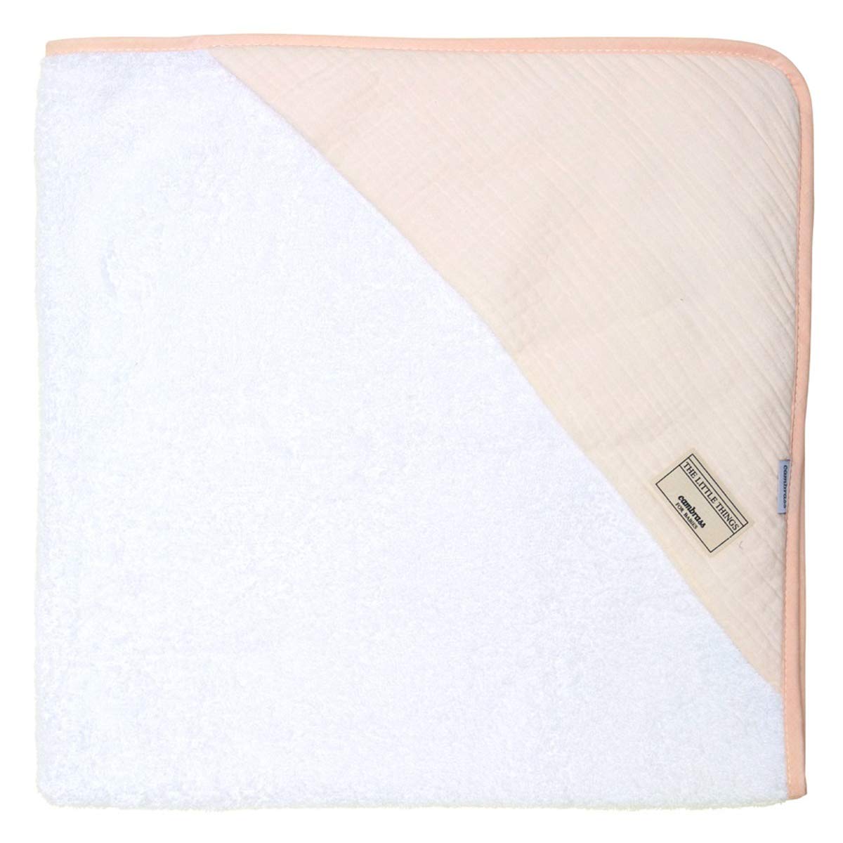 cambrass-astra-accappatoio-neonato-80x80-cm-rosa image 1