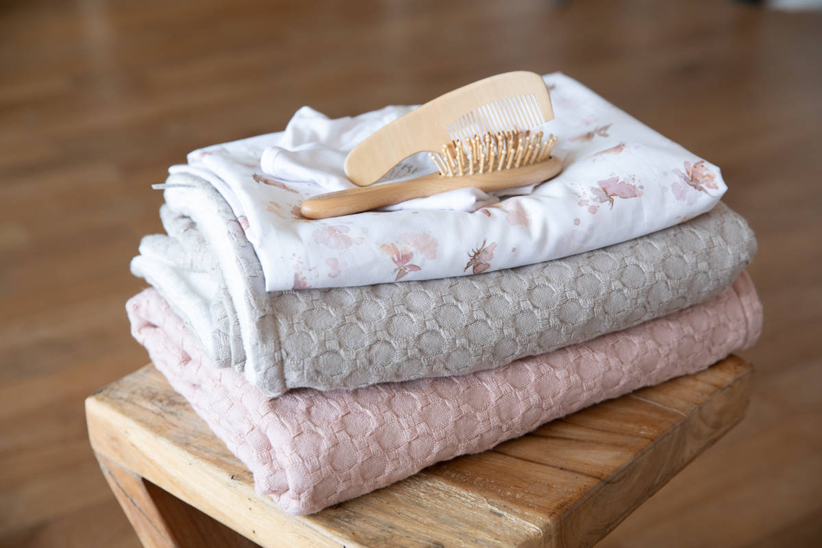 bamboom-coperta-culla-100x75-honey-spugna-peluche-neutral-pink-47 image 2