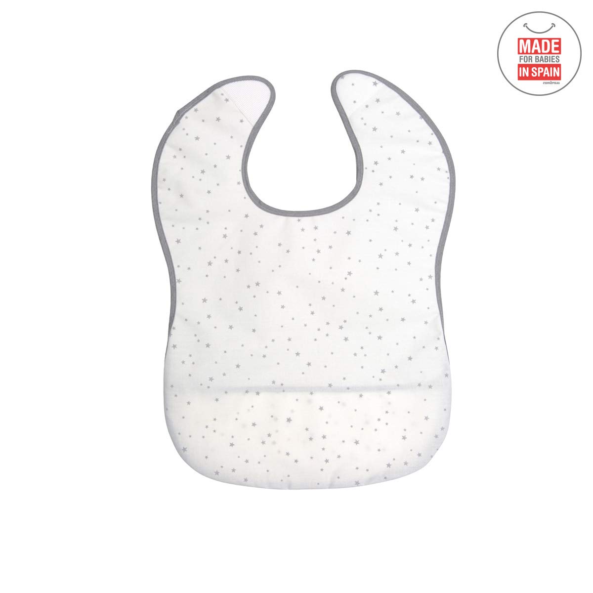 cambrass-bavaglino-quadrato-pvc-astra-grigio-star-28x36-cm image 2