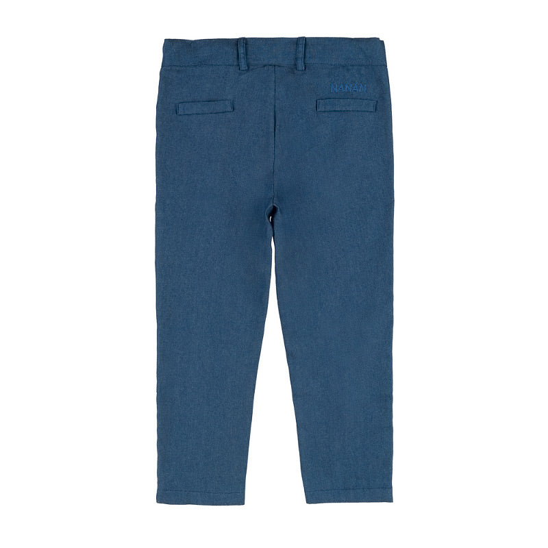nanan-pantalone-lungo-denim-neonato-con-taschine image 2