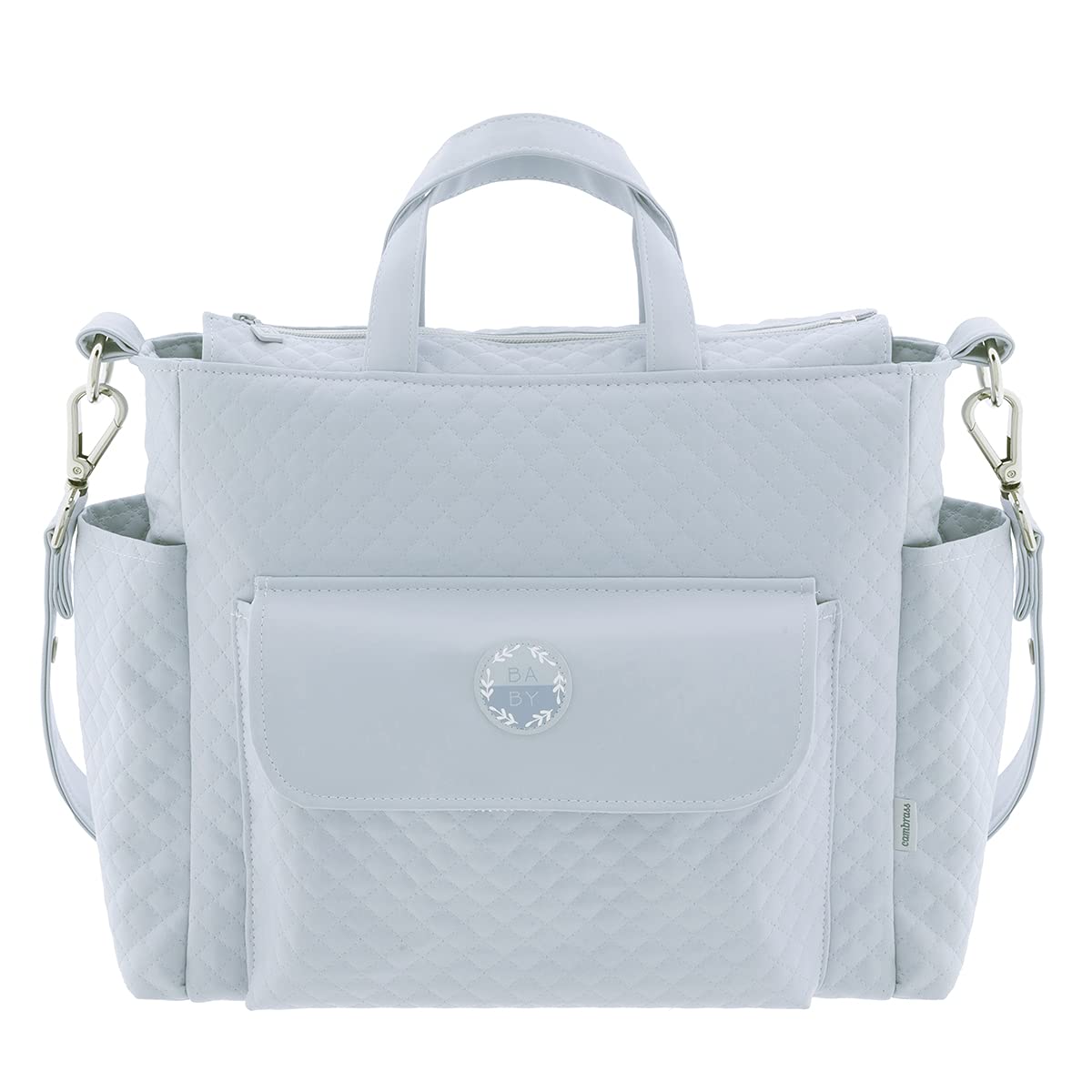 cambrass-borsa-mamma-pack-sara-azzurro-16x43x37-cm image 1
