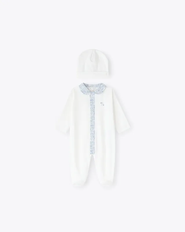 nanan-tutina-berretta-avorio-jersey-liberty-azzurro image 1