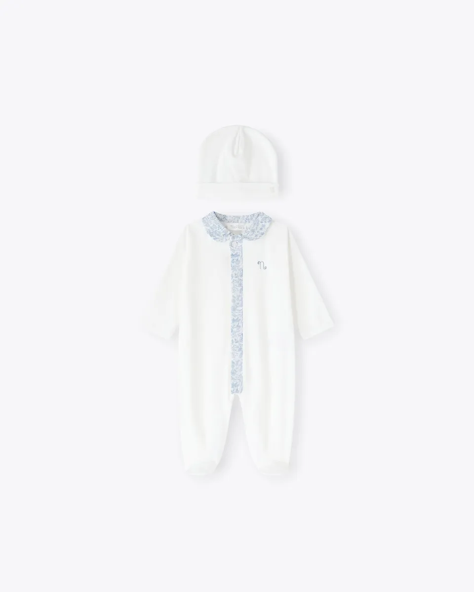 nanan-tutina-berretta-avorio-jersey-liberty-azzurro image 1