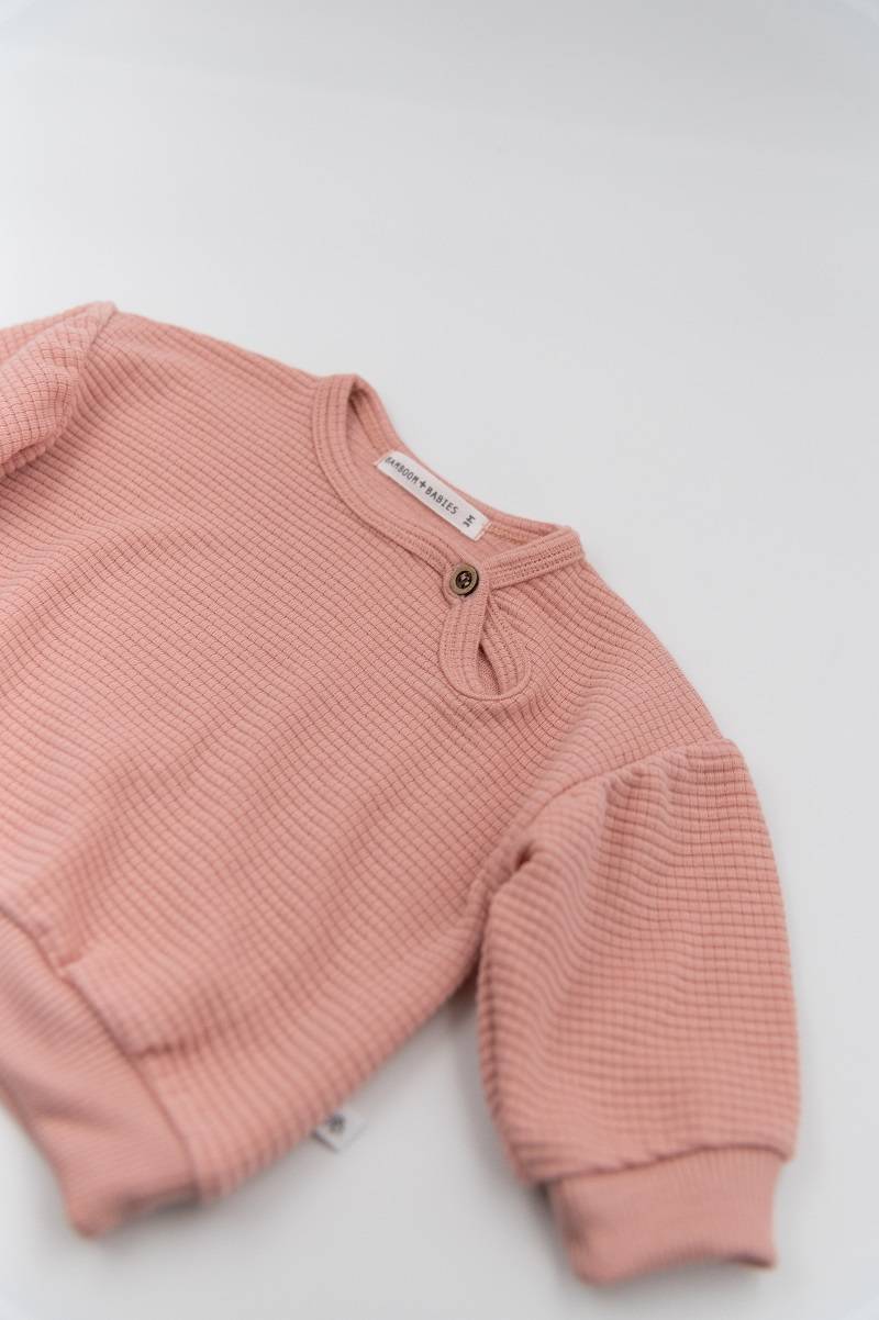 bamboom-maglia-nido-d-ape-bimba-rosa-scuro-087 image 2