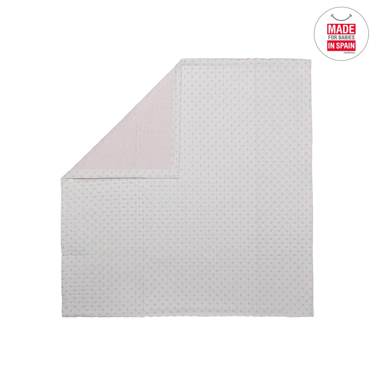 cambrass-36047-bouti-copriletto-80x80-cm-star-rosa image 2