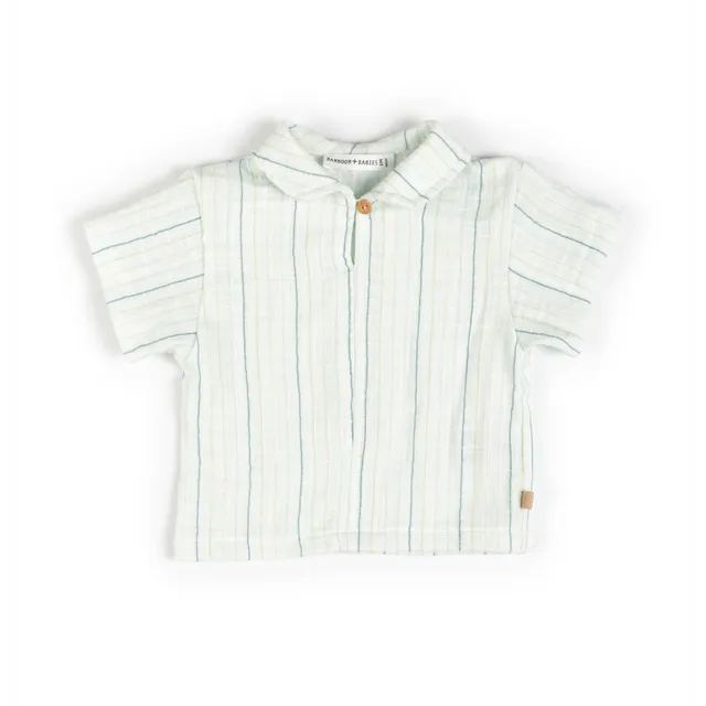 bamboom-shirt-con-colletto-stripe-acqua-271-camicia-bimbo-lino-look image 1