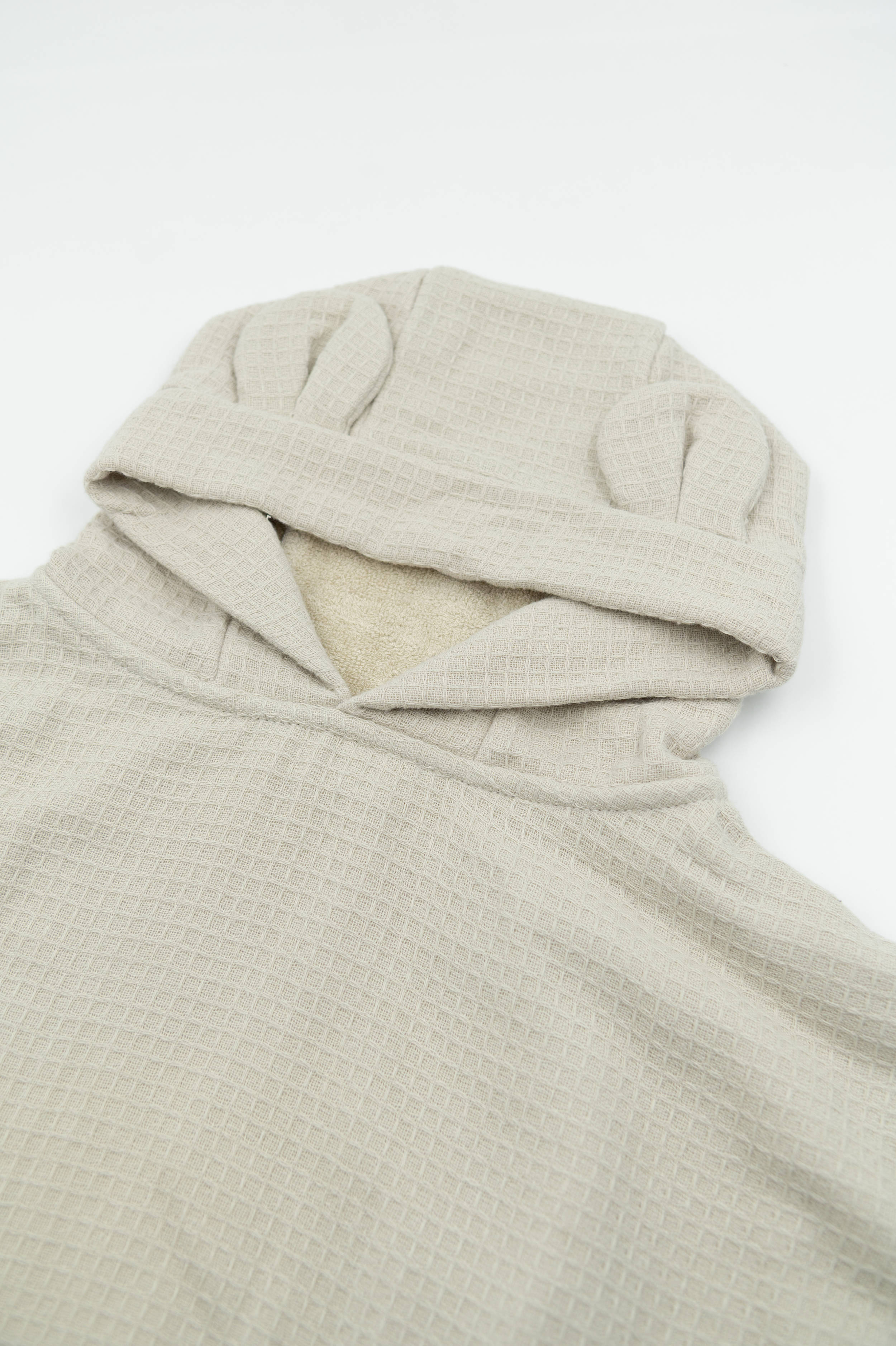 bamboom-poncho-waffle-sea-breeze-355-con-cappuccio image 2