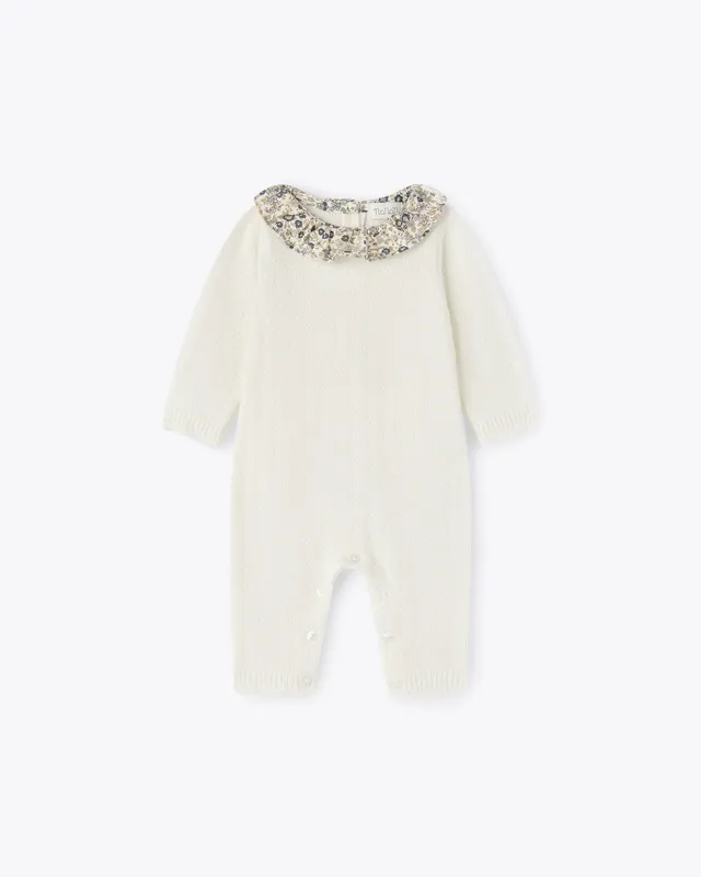 nanan-tutina-avorio-in-filo-traforato-misto-cashmere-con-colletto image 1
