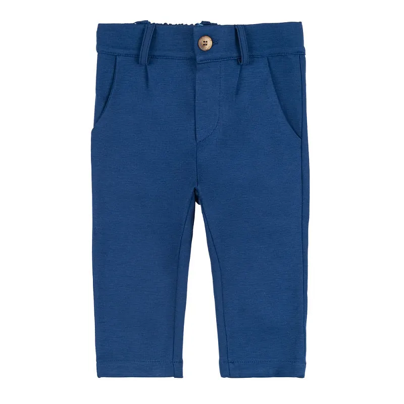 nanan-pantalone-punto-milano-blu-collezione-navy image 1
