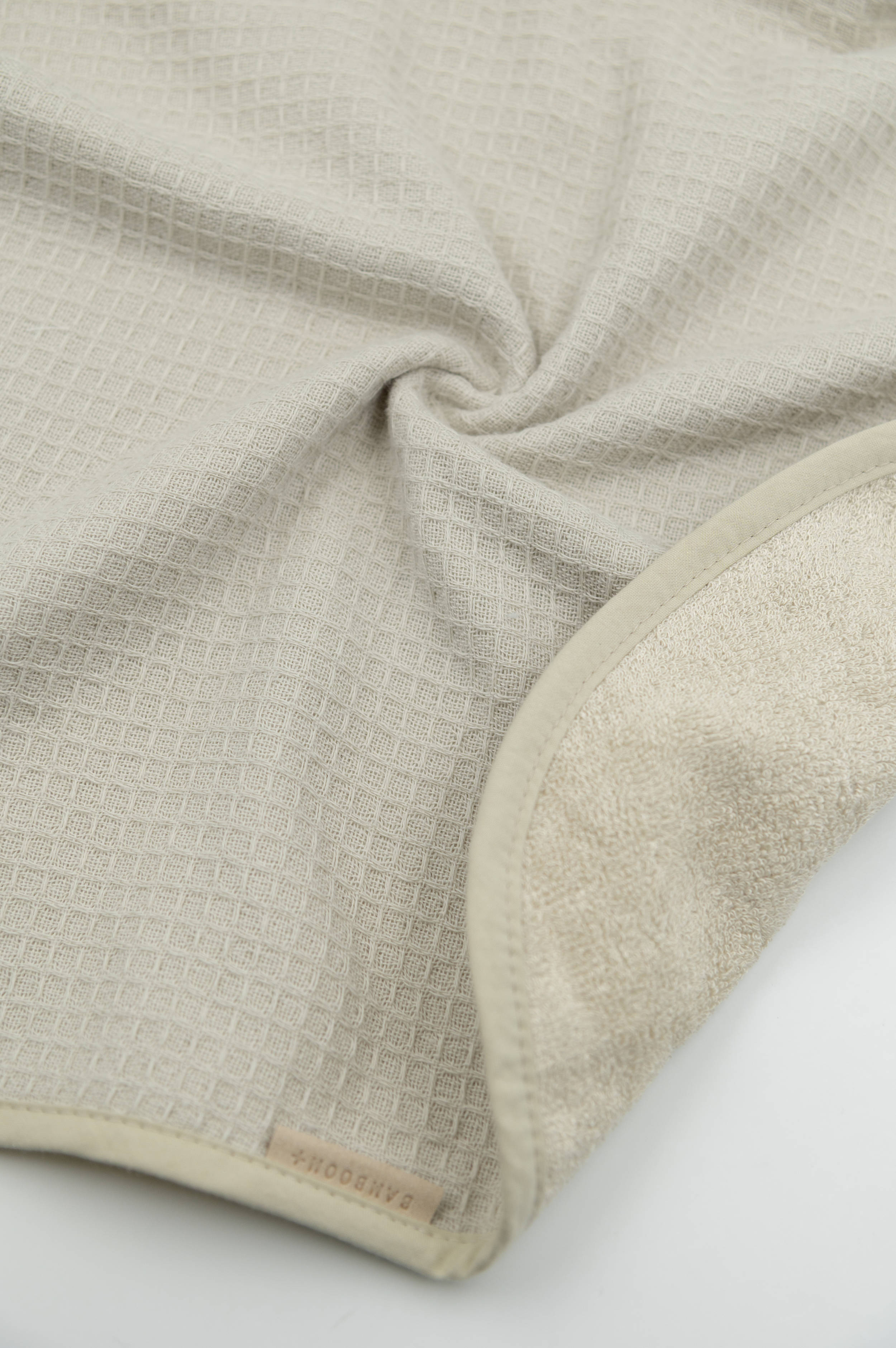 bamboom-poncho-waffle-sea-breeze-355-con-cappuccio image 5