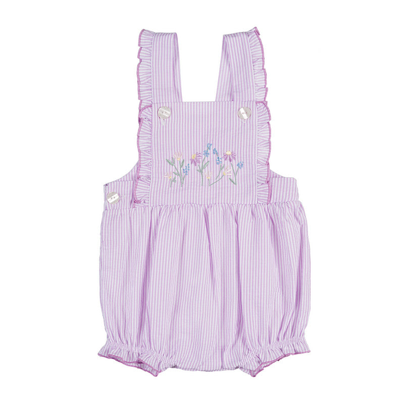 nanan-set-neonata-t-shirt-bianca-salopette-rigata-lilla-e-bianca image 3