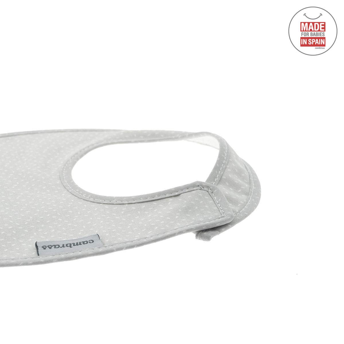 cambrass-bavaglino-quadrato-velcro-sky-grey-pioggia-20x26-cm image 4