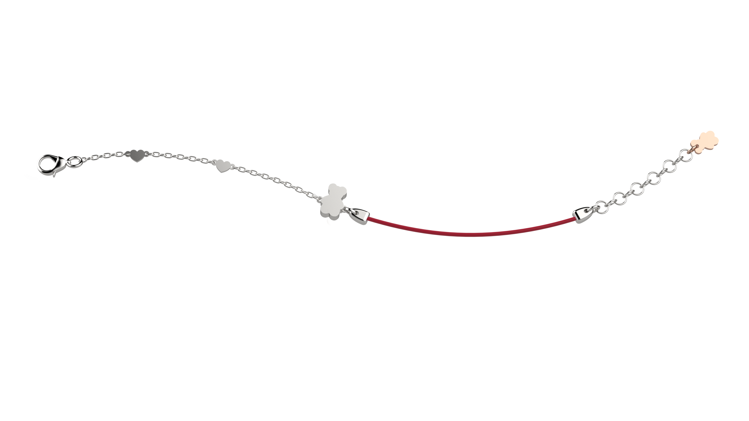 nanan-bijou-bracciale-argento-925-con-orsetto-e-laccio-rosso image 2
