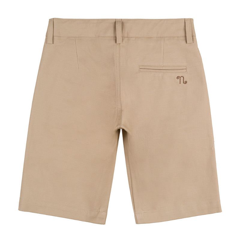 nanan-bermuda-beige-in-gabardina-con-elastico-regolatore image 3