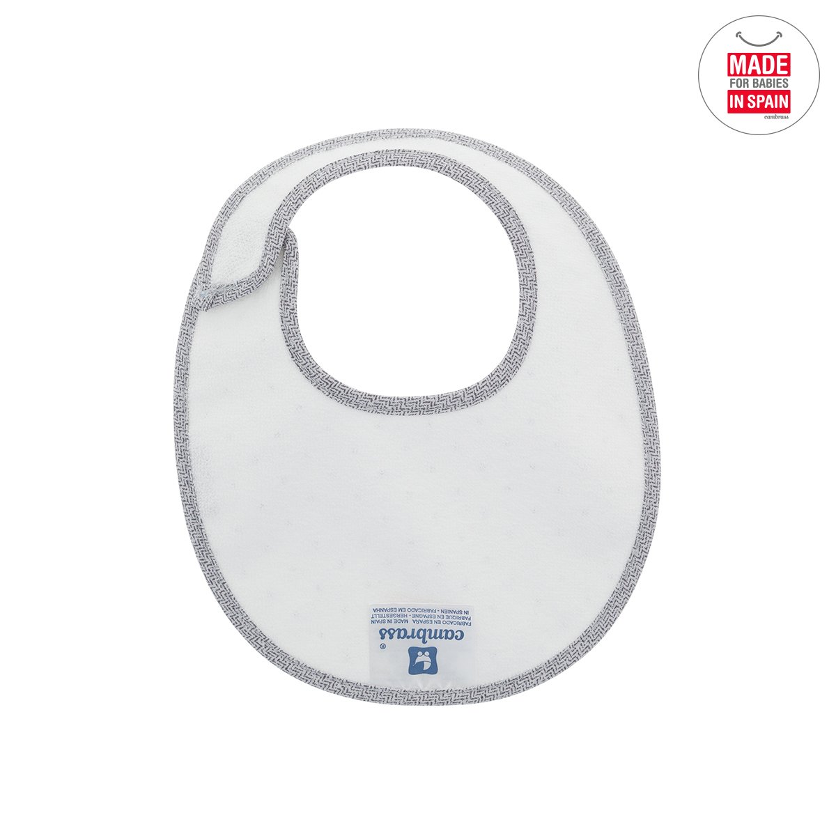 cambrass-37371-bavetta-rotonda-velcro-16x19-cm-gris-mota image 2