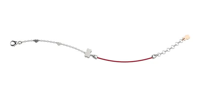 nanan-bijou-bracciale-argento-925-con-orsetto-e-laccio-rosso image 1
