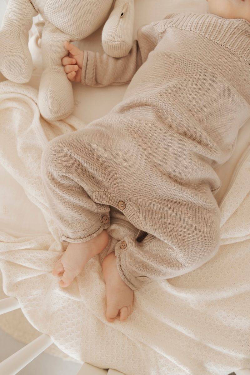 bamboom-tutina-neonato-knitted-apertura-dietro-cammello-33 image 5
