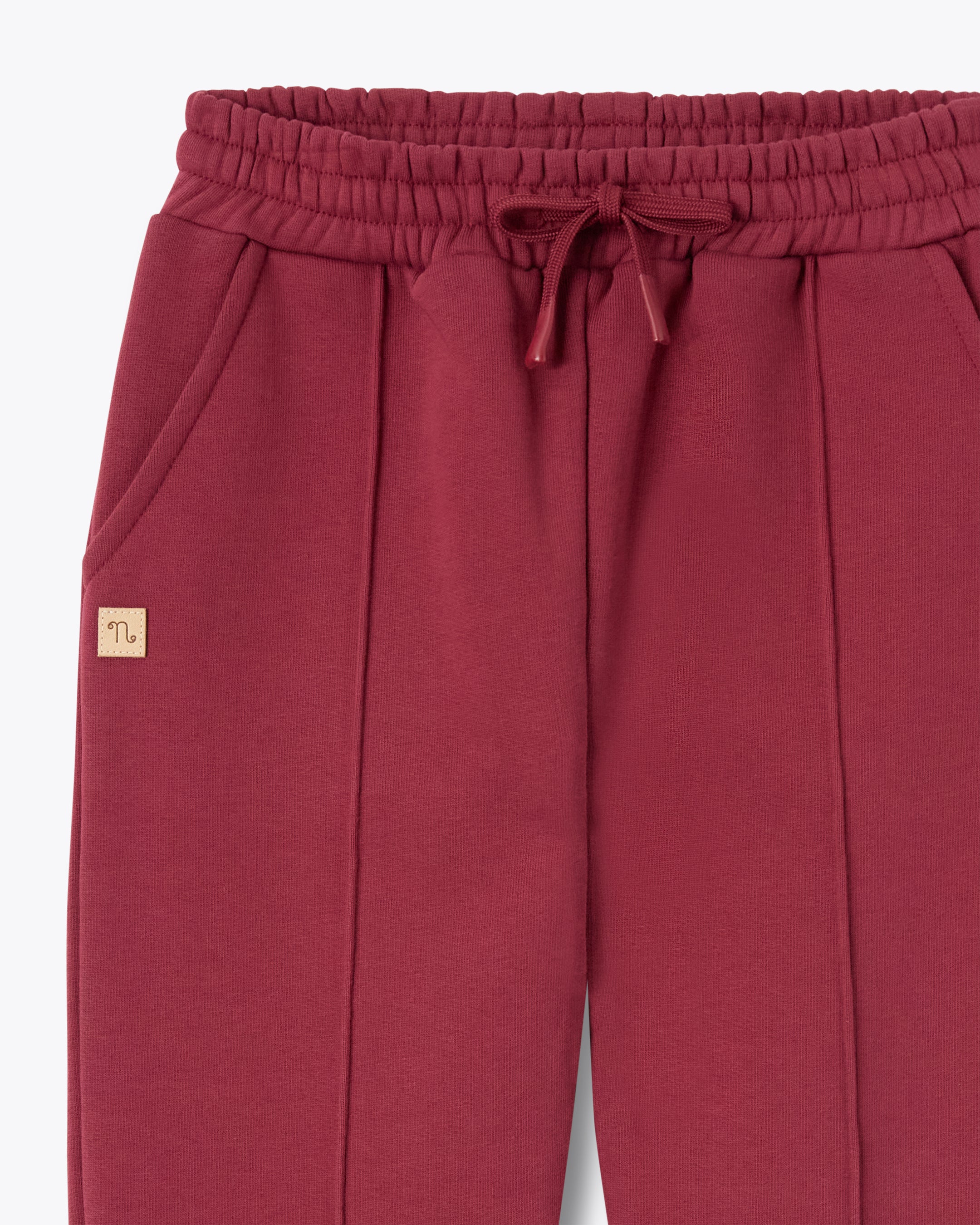 nanan-pantalone-in-felpa-bordeaux-bimbo-vita-elasticizzata image 3