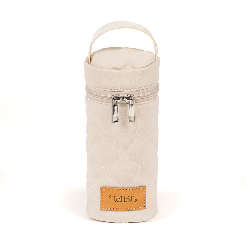 nanan-portabiberon-in-tessuto-beige-compatto image 1