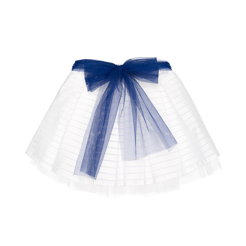 nanan-gonna-blu-bambina-con-cintura-e-fiocco image 2