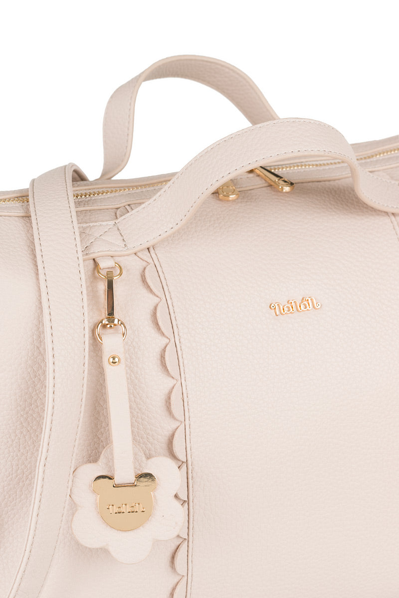 nanan-borsa-passeggio-beige-ecopelle-con-fasciatoio image 4