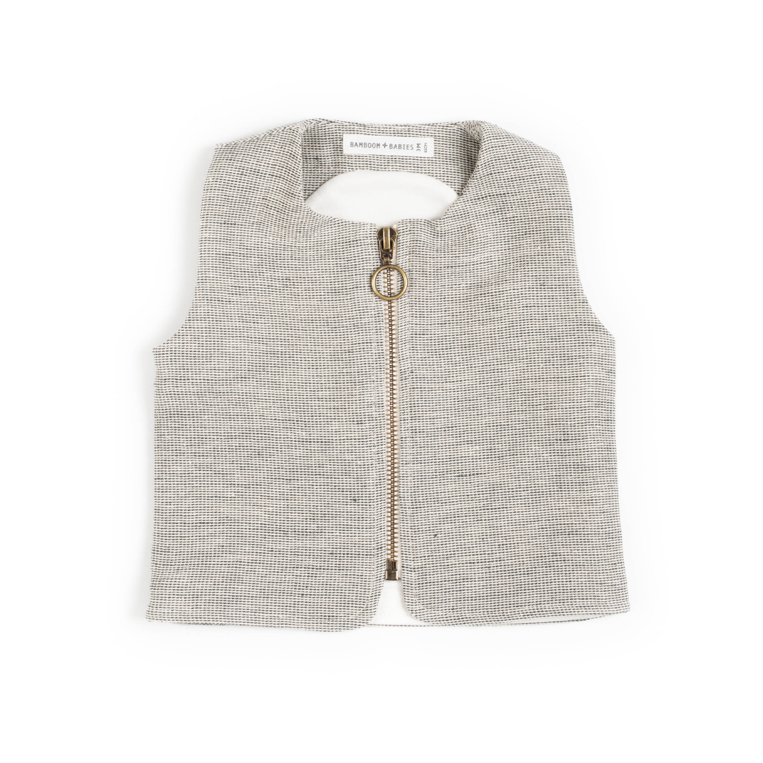 bamboom-gilet-orso-con-zip-gilet-bimbo-blu-07 image 1