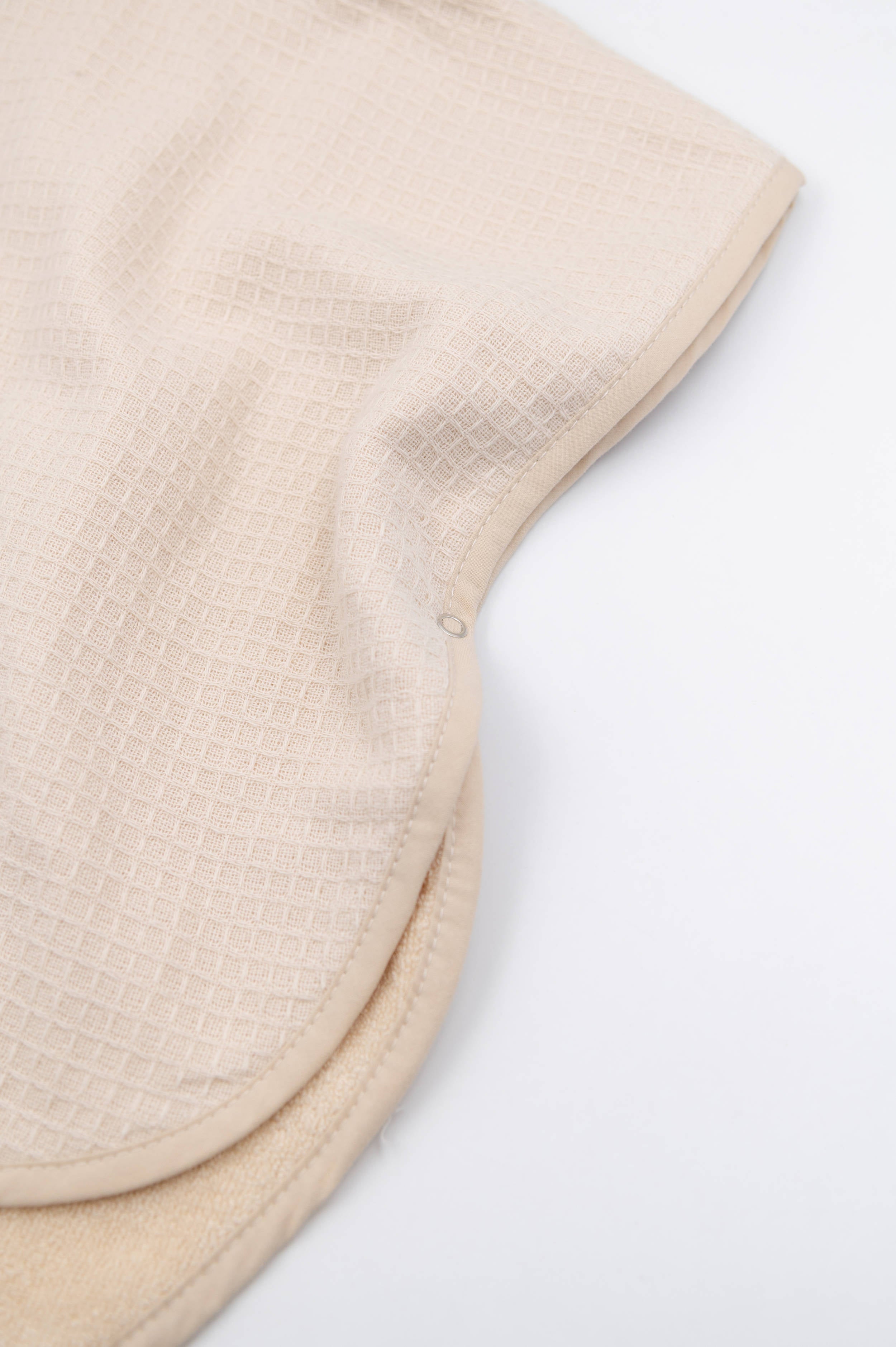 bamboom-poncho-waffle-con-cappuccio-warm-white-345 image 3