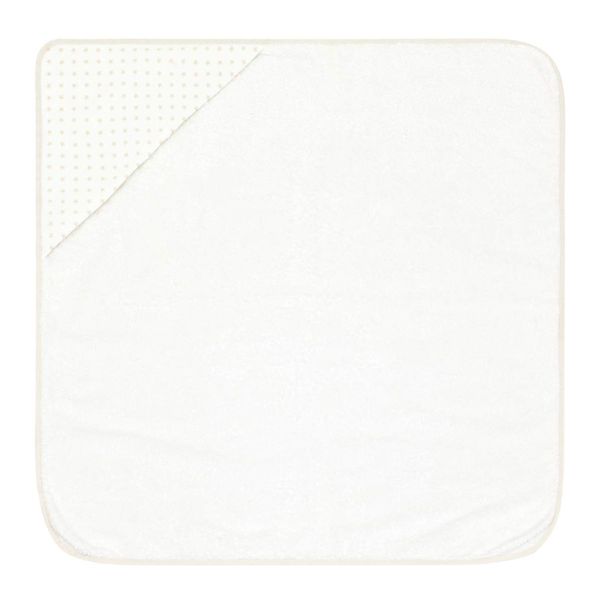 cambrass-35110-accappatoio-neonato-80x80-cm-beige-star-in-tencel image 2