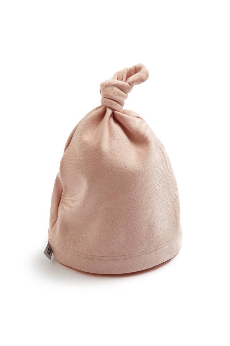 bamboom-pure-cappellino-neonato-con-nodo-rosa-04 image 3