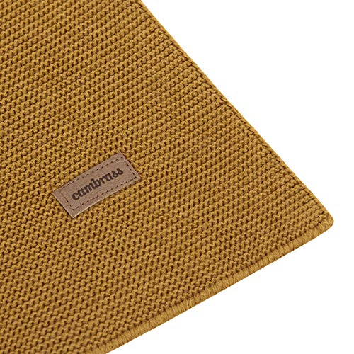 cambrass-basic-coperta-neonato-cotone-80x100-cm-senape image 8