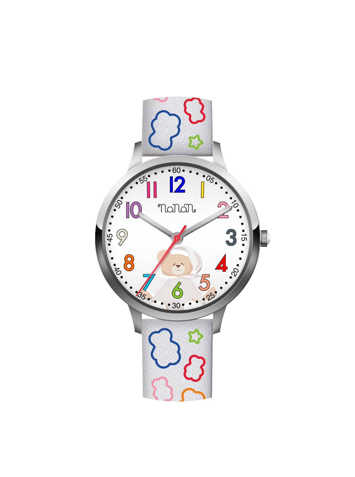 nanan-orologio-bambino-tato-cinturino-bianco image 1