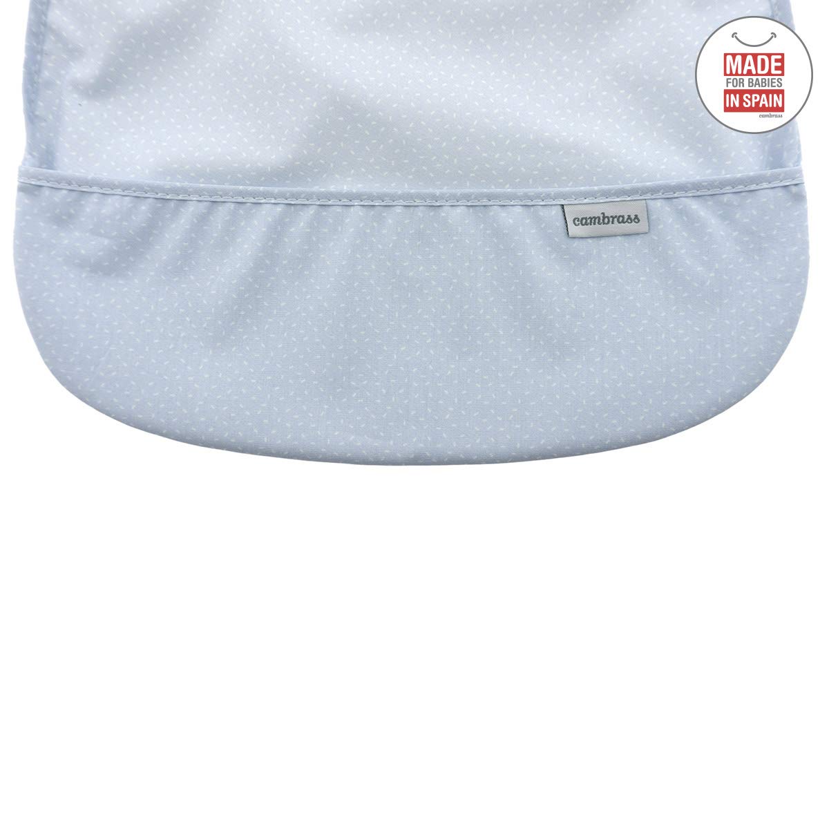 cambrass-bavaglino-quadrato-pvc-sky-blue-rain-28x36-cm image 3