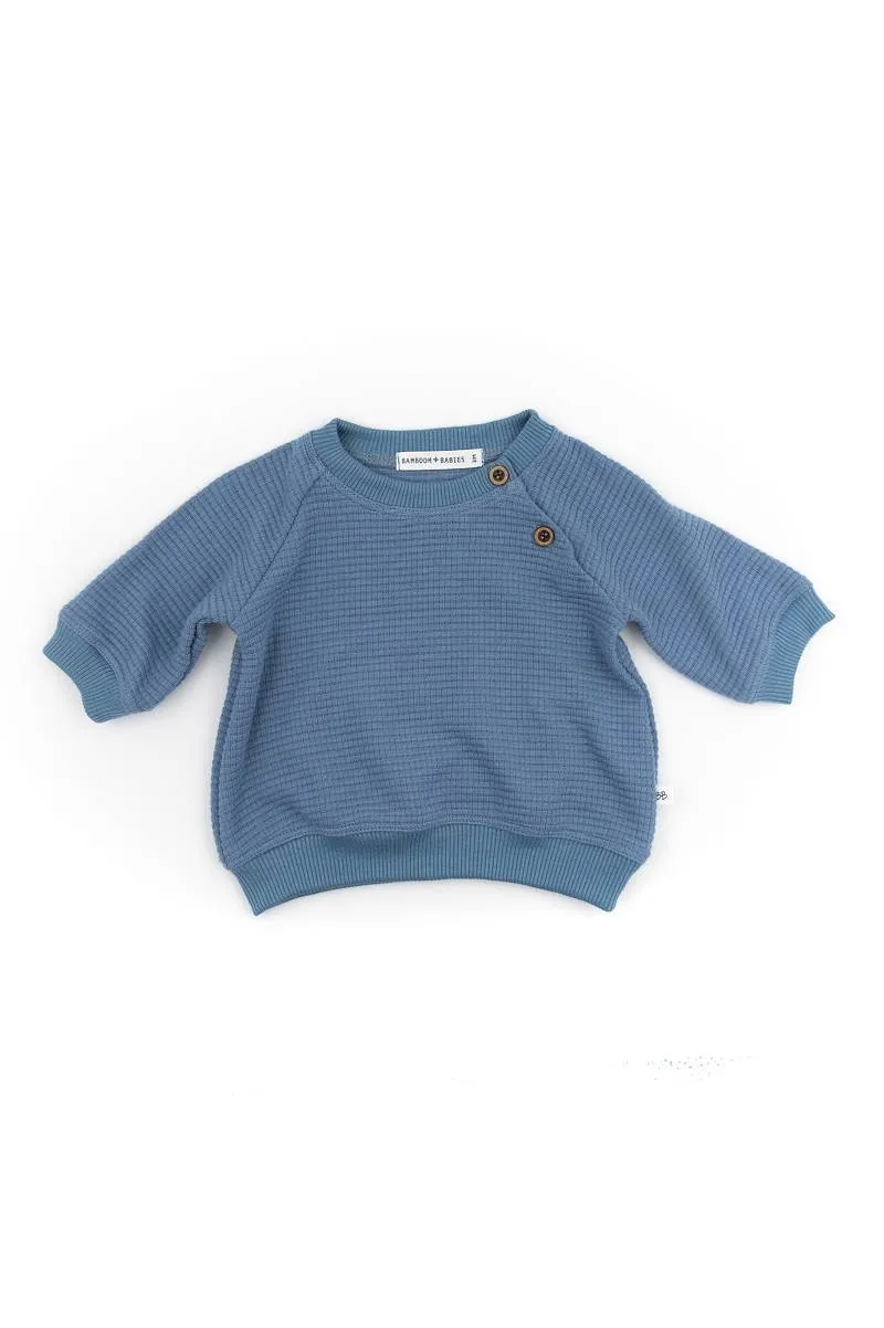 bamboom-maglia-nido-d-ape-blu-086 image 1
