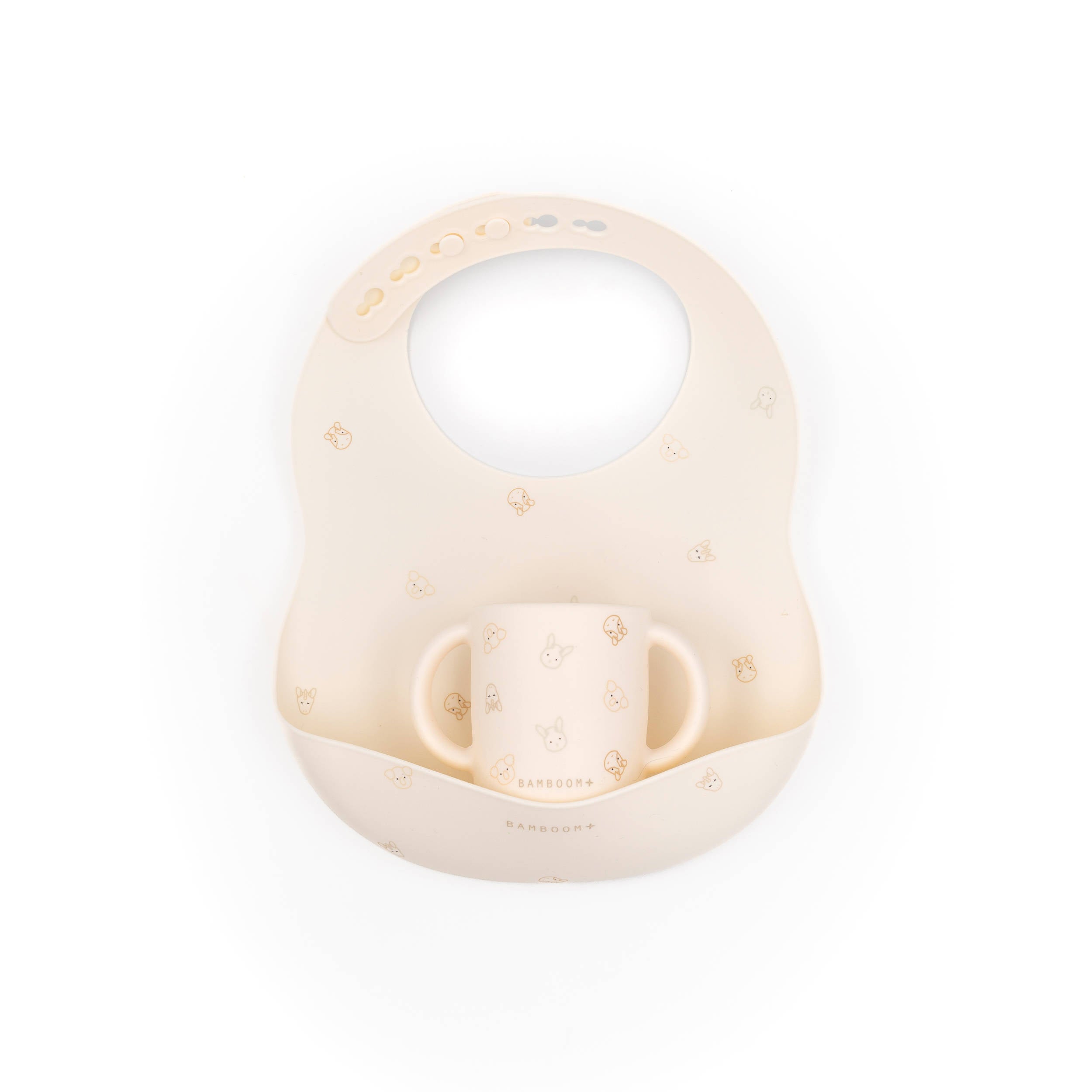 bamboom-bavaglino-in-silicone-e-tazza-animal-friends-236 image 1