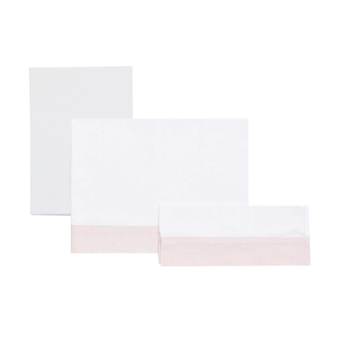 cambrass-set-lenzuola-lettino-3-pz-120x180-cm-rosa-star image 1