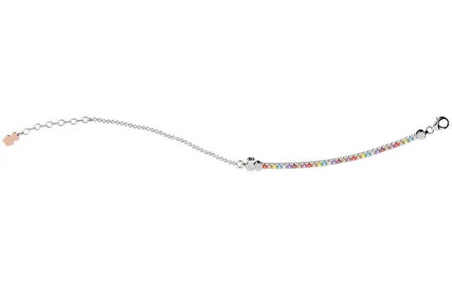 nanan-bracciale-tennis-bimbo-argento-925-rainbow-tato image 1