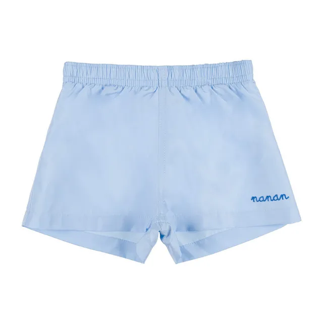 nanan-boxer-bermuda-mare-tinta-unita-con-elastico-regolabile image 1