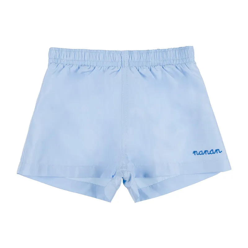 nanan-boxer-bermuda-mare-tinta-unita-con-elastico-regolabile image 1