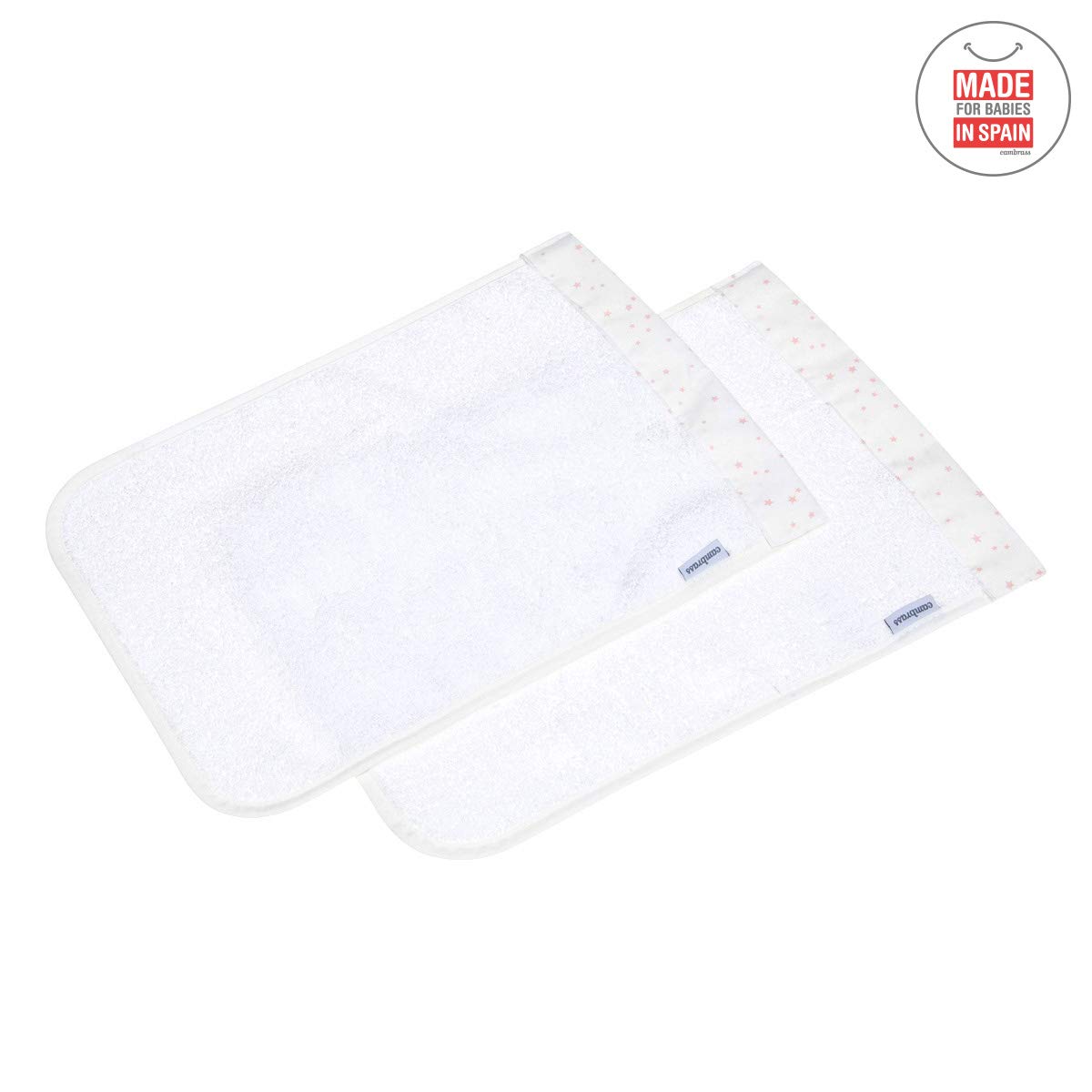 cambrass-astra-set-2-asciugamani-neonato-25x35-cm-rosa-in-tencel image 2
