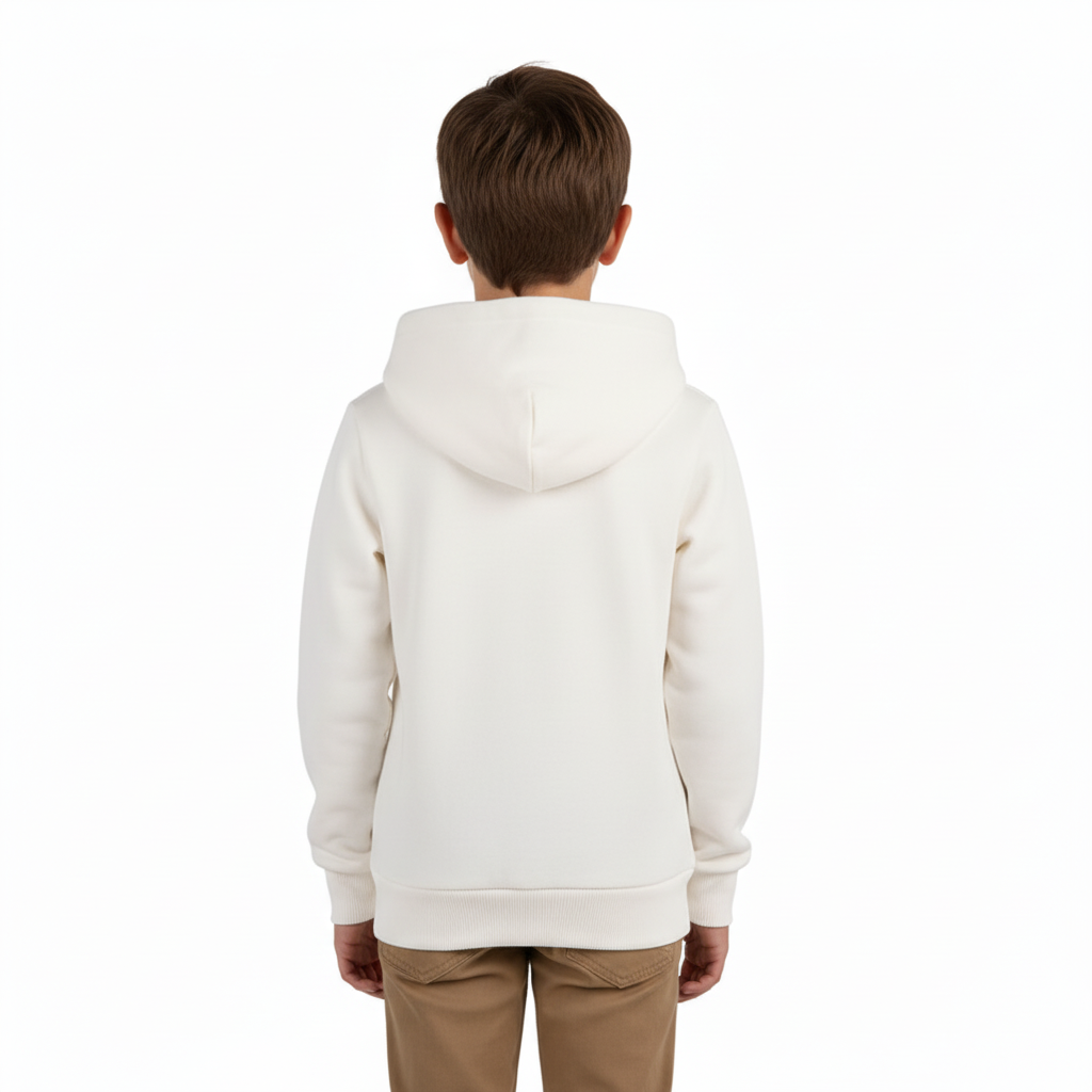 nanan-felpa-off-white-con-cappuccio-e-zip-bambino image 4