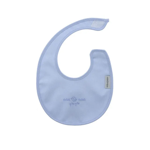 cambrass-bavaglino-tondo-velcro-pio-pio-grigio-16x19-cm image 1