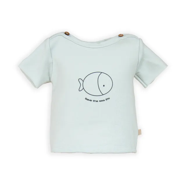 bamboom-t-shirt-maniche-corte-stampa-blu-blush-125 image 1
