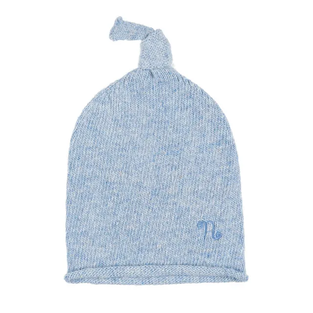 nanan-berretta-azzurra-in-filo-misto-cashmere-con-nodino image 1