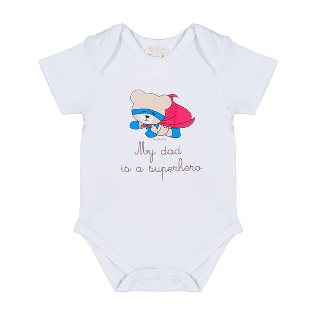nanan-body-my-dad-is-a-superhero-neonato-bianco image 1