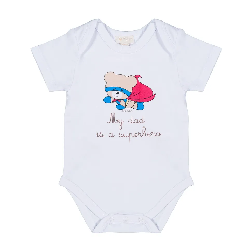 nanan-body-my-dad-is-a-superhero-neonato-bianco image 1