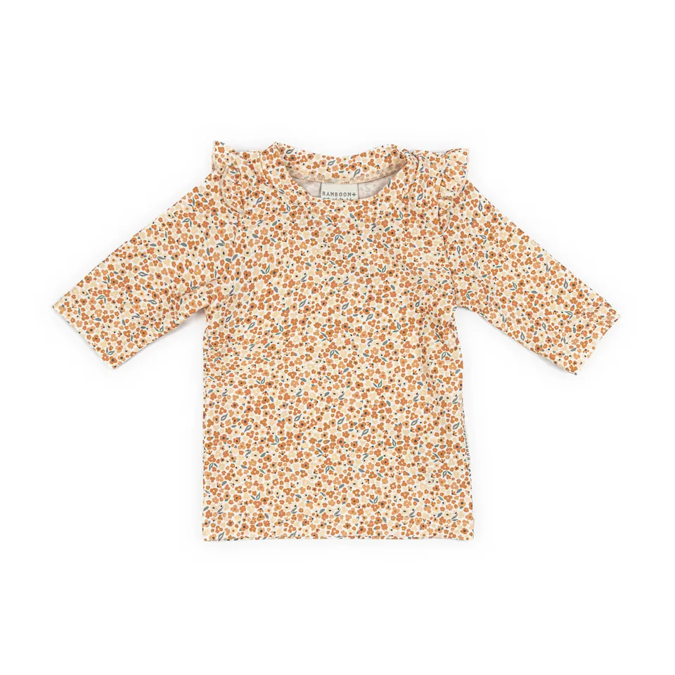 bamboom-t-shirt-mare-maniche-3-4-uv50-bimba-rosy-garden-432 image 1