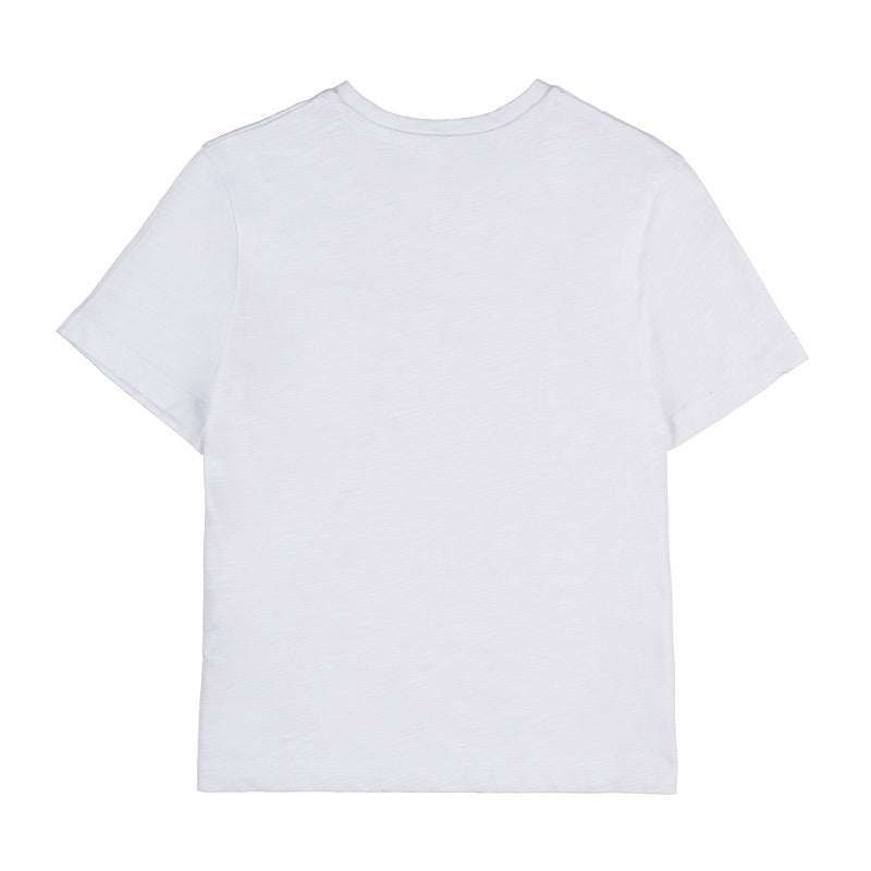 nanan-t-shirt-bianca-m-lange-con-taschina-e-ricamo-blu image 2